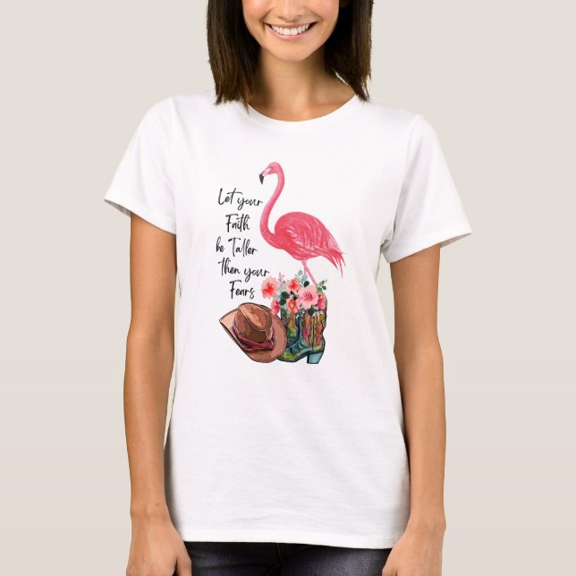 Flamingo with pink flamin T-Shirt (Front)