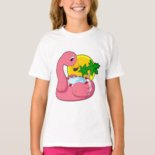 Flamingo with Pool T-Shirt