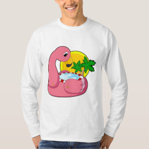 Flamingo with Pool T-Shirt