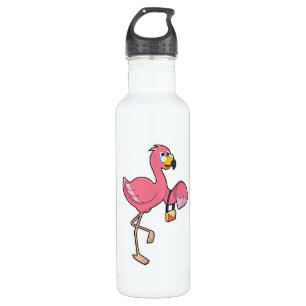 Flamingo with Purse 710 Ml Water Bottle