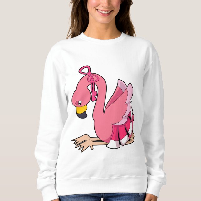 Flamingo with Ribbon Sweatshirt (Front)