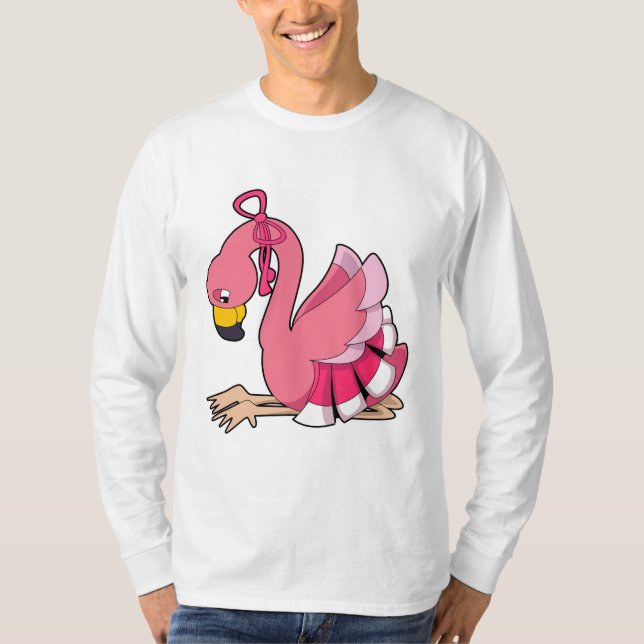 Flamingo with Ribbon T-Shirt (Front)