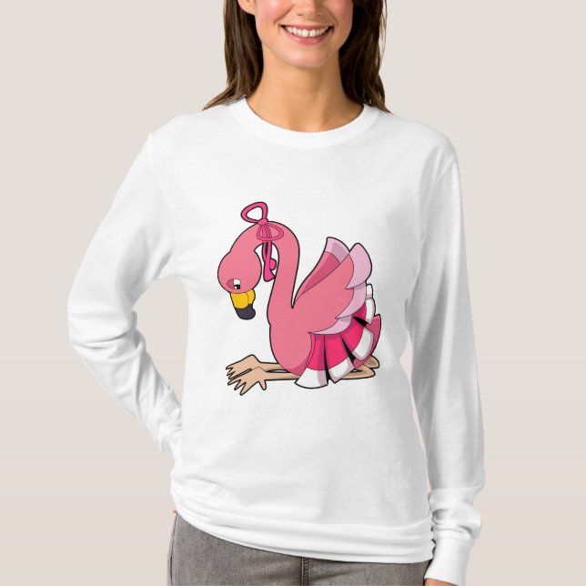 Flamingo with Ribbon T-Shirt (Front)