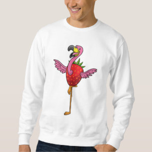 Flamingo with Strawberry Sweatshirt
