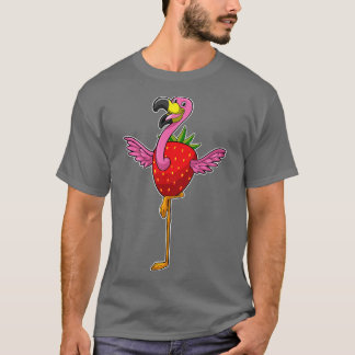 Flamingo with Strawberry T-Shirt