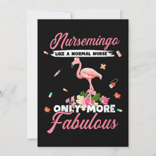 Flamingo Womens Nursemingo Like Normal Nurse Save The Date