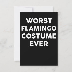 Flamingo   Worst Flamingo Costume Ever Thank You Card
