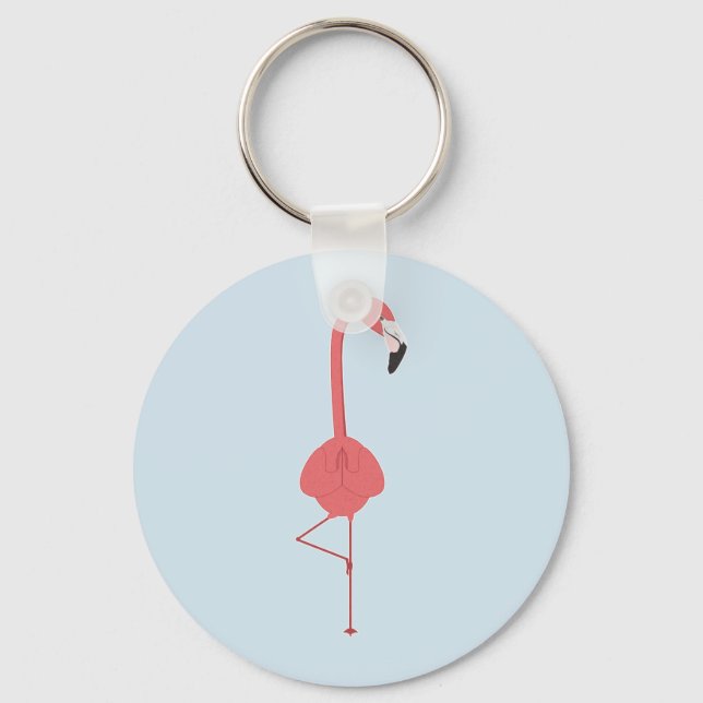 FLAMINGO YOGA KEY RING (Front)