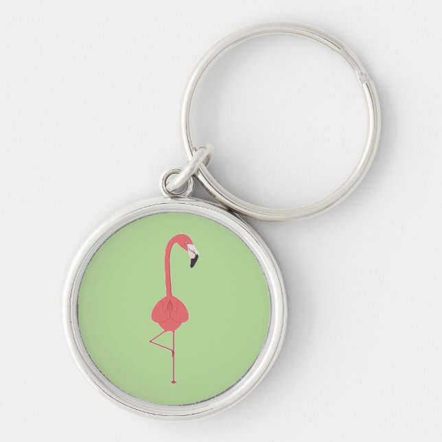 FLAMINGO YOGA KEY RING (Front)