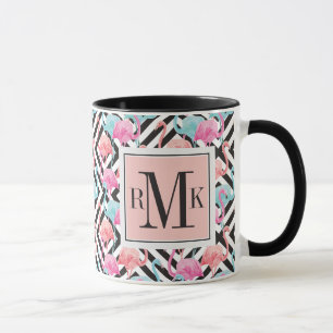Flamingoes on Bold Design Pattern Mug
