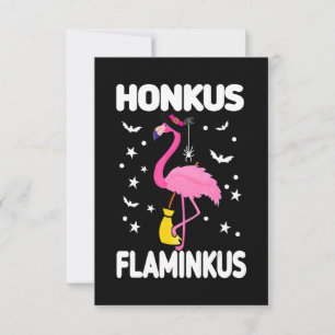 Flamingoo Honkus Flaminkus Halloween Flamingoo Thank You Card