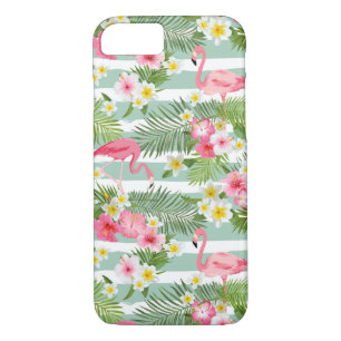 Flamingos And Stripes Case-Mate iPhone Case