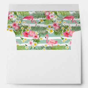 Flamingos And Stripes Envelopes