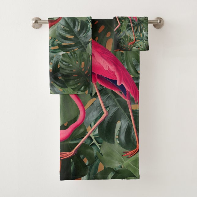 Flamingos Bath Towel Set (Insitu)