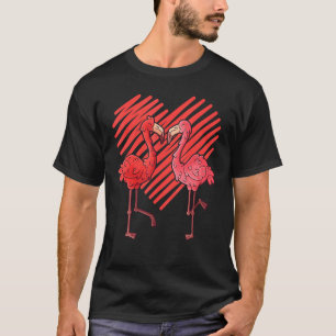 Flamingos Bird  Flamingo Valentines Day T-Shirt