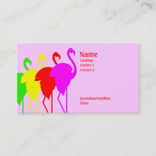 Flamingos Business Card