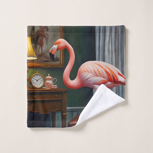 Flamingo's Cosy Corner Bath Towel Set (Wash Cloth)