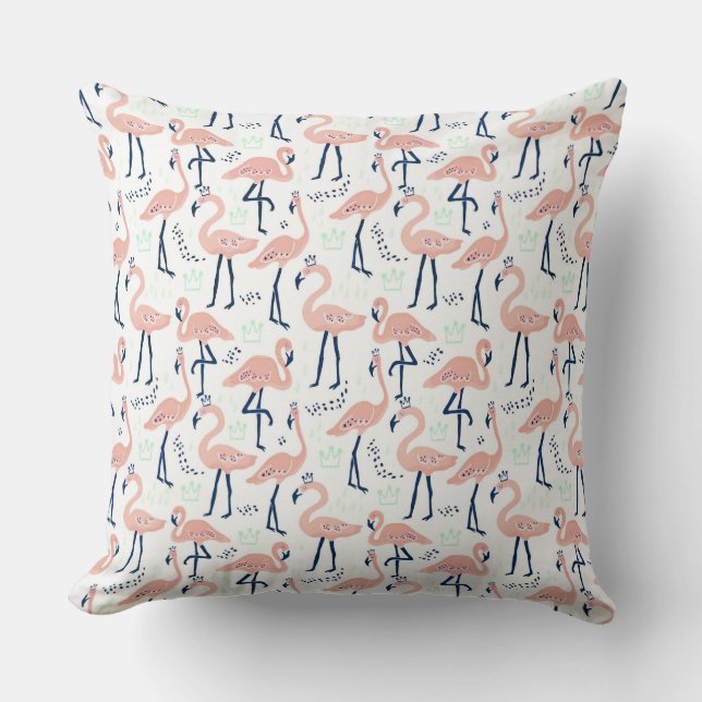 Flamingos Cushion (Front)