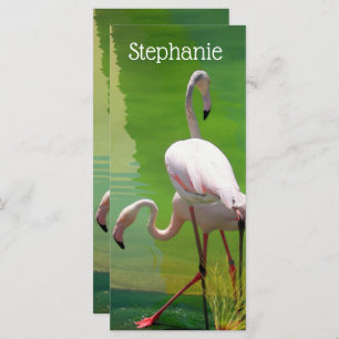Flamingos Design Bookmark