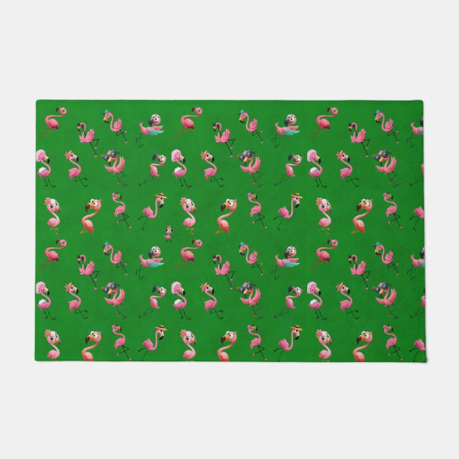 Flamingos Doormat (Front)