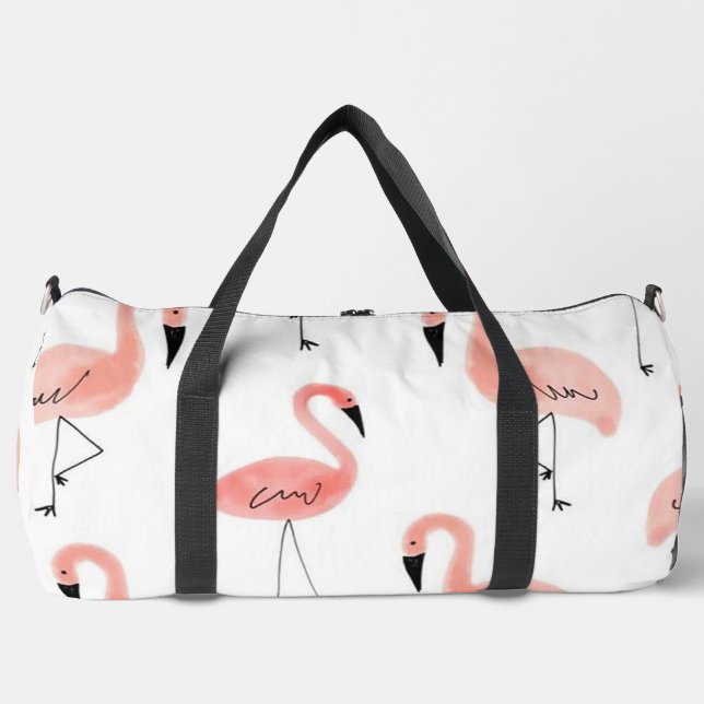 Flamingos Duffle Bag (Front)