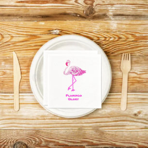 Flamingos Glory Napkin