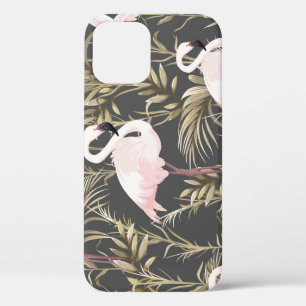 Flamingos & Gold: Pink Tropical Elegance. iPhone 12 Case