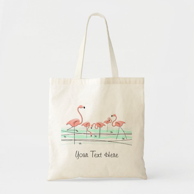Flamingos Group 'Text' tote bag (Front)