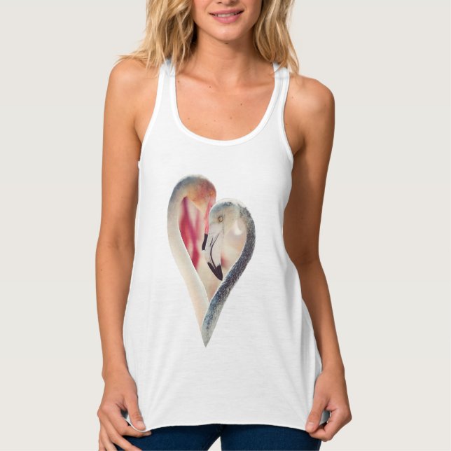 Flamingo's Heart Tank Top (Front)