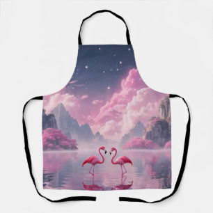 Flamingos in einer Traumwelt Apron