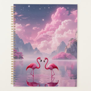 Flamingos in einer Traumwelt Planner