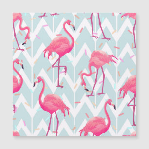 Flamingos Light Grey: Vintage Tropical.