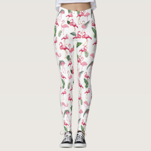 Flamingos Love Pattern Leggings