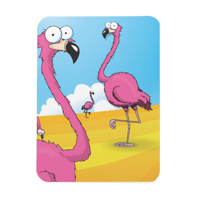 flamingos magnet (Vertical)
