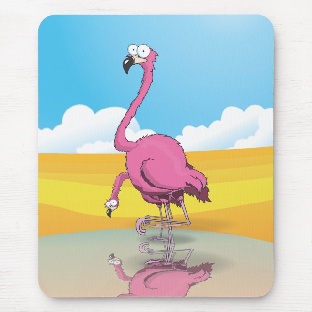 Flamingos Mouse Pad (Front)