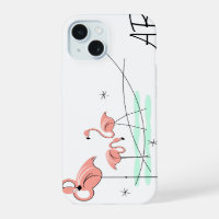 Flamingos Ocean Trio 'Monogram' iPhone case