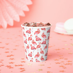 Flamingos  paper cups