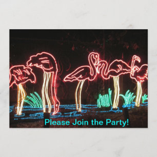 Flamingos Party Invitations