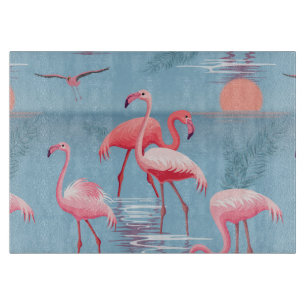 Flamingos Pattern 1 Cutting Board