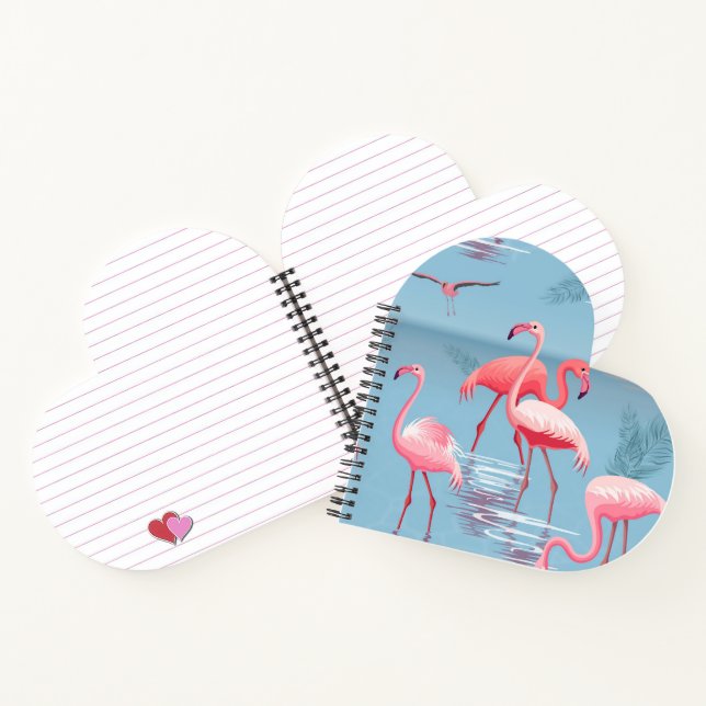 Flamingos Pattern 1 Notebook (Inside)