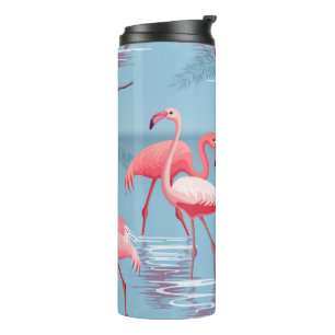 Flamingos Pattern 1 Thermal Tumbler