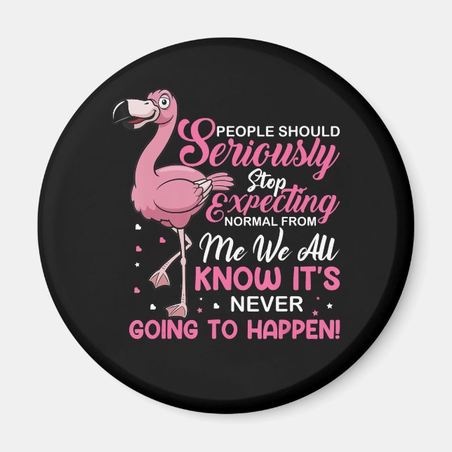 Flamingos | People Should Stop Expecting Normal Magnet (Front)