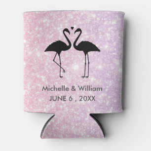 Flamingos Personalised Can Cooler