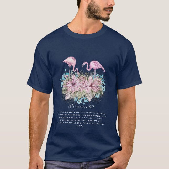FLAMINGOS Personalised T-Shirt (Front)