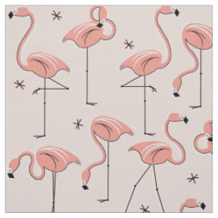 Flamingos Pink fabric