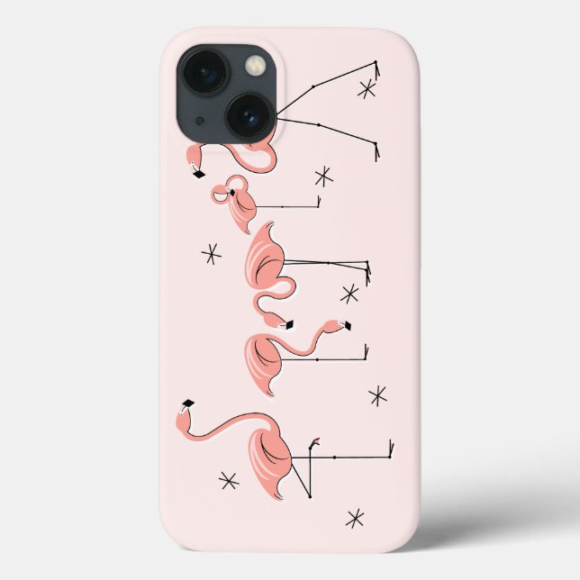 Flamingos Pink Group iPad case (Back)