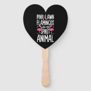 Flamingos Pink Lawn Flamingos Are Spirit Animal Hand Fan