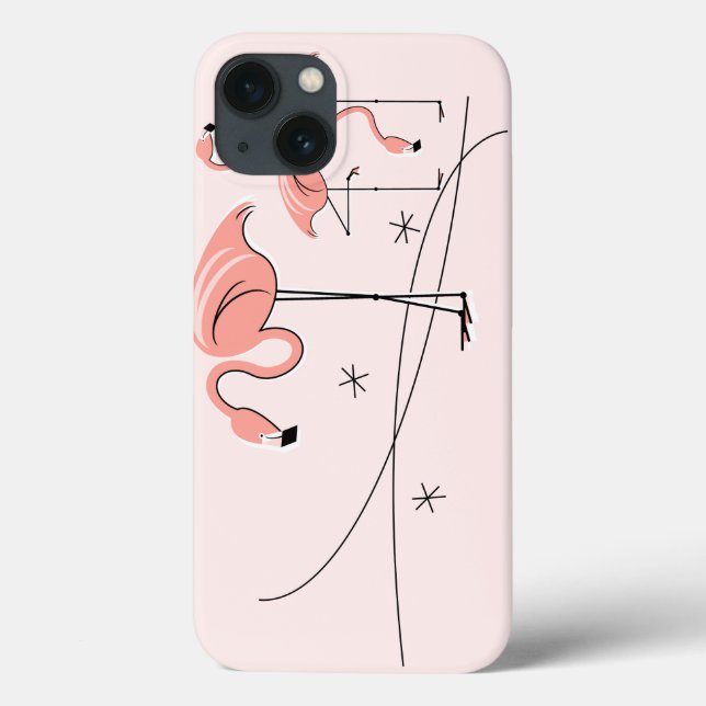 Flamingos Pink Trio 3 iPad Mini case (Back)