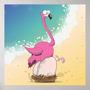 Flamingos Poster