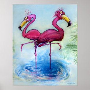Flamingos Poster